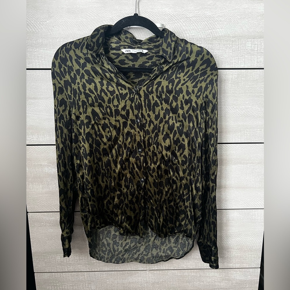 Leopard Print Button Down - image 7
